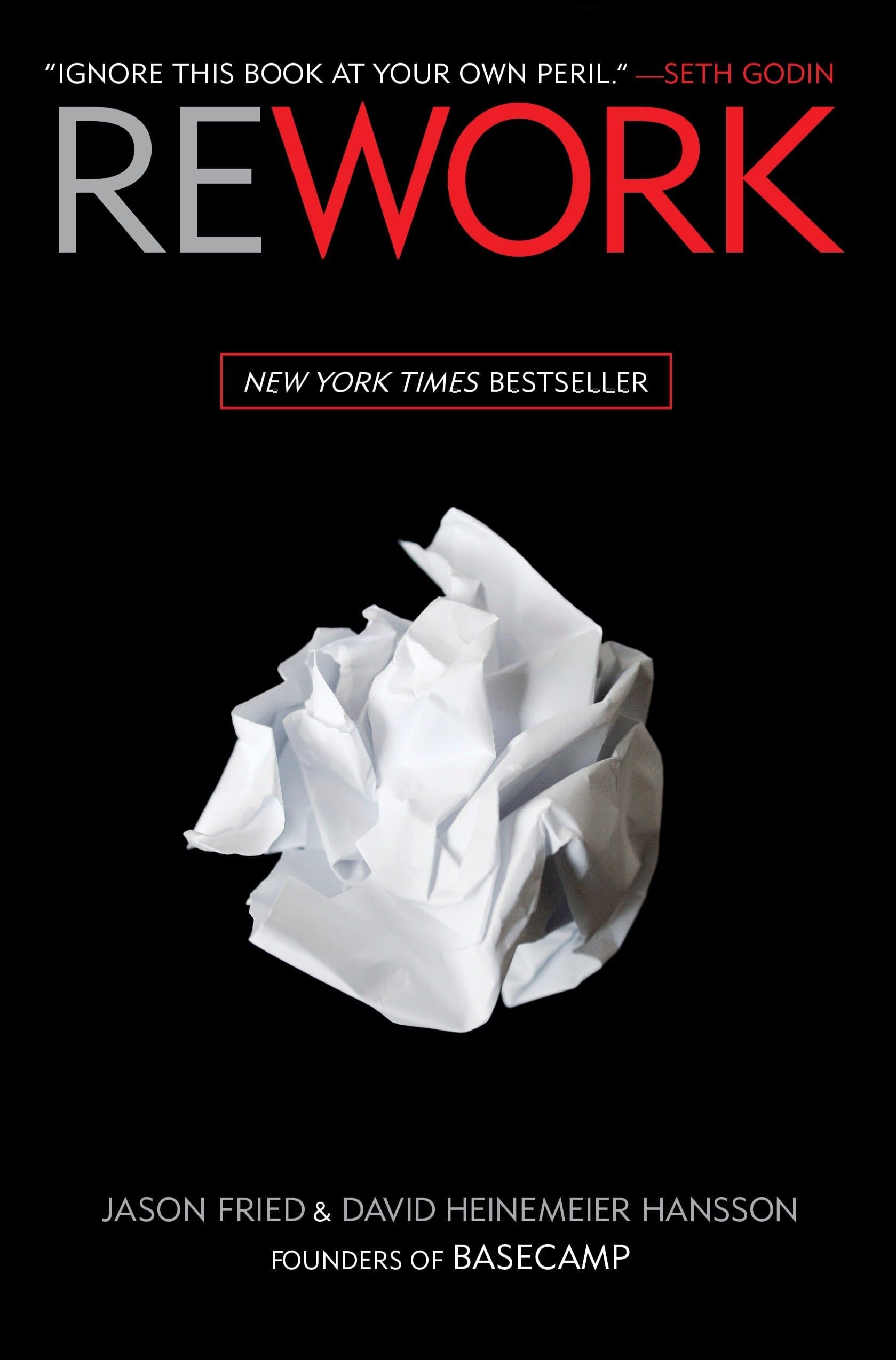 Rework by Jason Fried & David Heinemeier Hansson — book cover